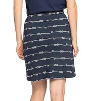 DELMAO Women's Mini Skirt, Sustainable Summer Skirt Made of Pure Cotton, 60074927 Dark Blue DELMAO Women's Mini Skirt, Sustainable Summer Skirt Made of Pure Cotton, 60074927 Dark Blue