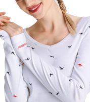 KangaROOS Women's Cotton Sweatshirt, Stylish Long-Sleeved Shirt, Crew Neck Pullover 86609137 White KangaROOS Women's Cotton Sweatshirt, Stylish Long-Sleeved Shirt, Crew Neck Pullover 86609137 White