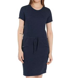POLARINO Women's Summer Dress, Mini Dress, Stylish Shirt Dress, Vacation Dress, 24164953, Dark Blue