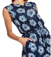 BOYSEN'S Women's Maxi Dress with All-Over Floral Print, Sleeveless Jersey Dress 95560104 Dark Blue