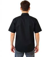 Chemise homme Eterna à manches courtes, chemise business simple, pur coton, 391172, noire Chemise homme Eterna à manches courtes, chemise business simple, pur coton, 391172, noire