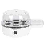 KRUPS Electric Egg Cooker for 7 Eggs, Kitchen Helper, Kitchen Utensil, 350 Watts, F2337010, White/Black KRUPS Electric Egg Cooker for 7 Eggs, Kitchen Helper, Kitchen Utensil, 350 Watts, F2337010, White/Black