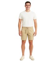 BLEND Herren Baumwoll-Shorts kurze Bermuda mit Krempelsaum und Gummibund 20716624 in Blau oder Beige BLEND Herren Baumwoll-Shorts kurze Bermuda mit Krempelsaum und Gummibund 20716624 in Blau oder Beige