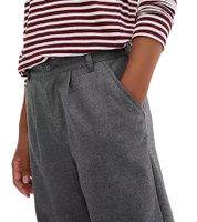 Pantalones anchos para niña, pantalones de tela, pantalones para diario, 924164 Gris