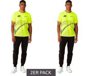 T-shirt manches courtes Mercedes-Benz AMG Petronas F1 Lewis Hamilton pour homme, 701227120 001 Jaune fluo, Pack économique
