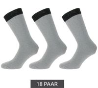 18 Pairs of Men's Work Socks, Cotton Work Socks, Long Socks, MWS-21002 Gray