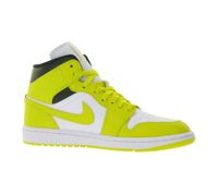 NIKE Air Jordan 1 Mid Women's Genuine Leather Sneakers Mid-Top Sneakers BQ6472-170 White/Yellow/Black NIKE Air Jordan 1 Mid Women's Genuine Leather Sneakers Mid-Top Sneakers BQ6472-170 White/Yellow/Black
