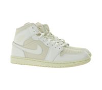 NIKE Air Jordan 1 Mid Women's Genuine Leather Sneakers Mid-Top Sneakers BQ6472-201 White/Light Brown/Beige NIKE Air Jordan 1 Mid Women's Genuine Leather Sneakers Mid-Top Sneakers BQ6472-201 White/Light Brown/Beige