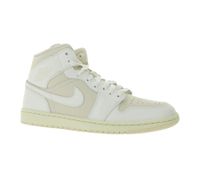 NIKE Air Jordan 1 Mid Women's Genuine Leather Sneakers Mid-Top Sneakers BQ6472-201 White/Light Brown/Beige NIKE Air Jordan 1 Mid Women's Genuine Leather Sneakers Mid-Top Sneakers BQ6472-201 White/Light Brown/Beige