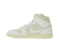 NIKE Air Jordan 1 Mid Women's Genuine Leather Sneakers Mid-Top Sneakers BQ6472-201 White/Light Brown/Beige NIKE Air Jordan 1 Mid Women's Genuine Leather Sneakers Mid-Top Sneakers BQ6472-201 White/Light Brown/Beige