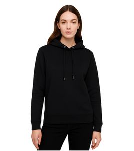 ZEGY Damen Hoodie schlichter Basic-Pullover mit Kapuze Sweater 1081 Schwarz
