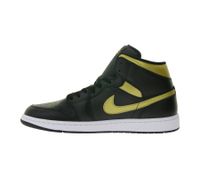 NIKE Air Jordan 1 Low Sneakers basse in vera pelle da uomo DQ8426-071 Nero/Oro