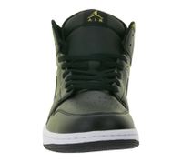 NIKE Air Jordan 1 Low Sneakers basse in vera pelle da uomo DQ8426-071 Nero/Oro