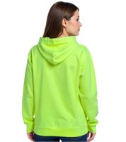 ZEGY Women's Hoodie, Simple Hooded Sweater with Kangaroo Pocket, 1080 Neon Yellow