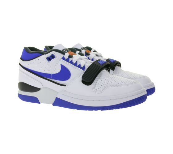 Baskets de basket-ball Nike Alpha Force 88 pour homme, en cuir véritable, style rétro, FN6245 100, blanc/bleu/noir