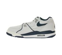 NIKE Air Flight 89 Low Men's Genuine Leather Basketball Sneakers Retro FQ8256-001 White/Beige/Blue