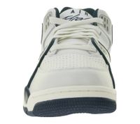 NIKE Air Flight 89 Low Men's Genuine Leather Basketball Sneakers Retro FQ8256-001 White/Beige/Blue