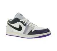NIKE Air Jordan 1 Low Women's Genuine Leather Sneakers Basketball Sneakers HF5759-101 Black/White/Purple/Gray NIKE Air Jordan 1 Low Women's Genuine Leather Sneakers Basketball Sneakers HF5759-101 Black/White/Purple/Gray