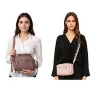 Bolso de mujer WOWZILLA con prácticos compartimentos, bolso de hombro, bolso de noche de moda, rosa