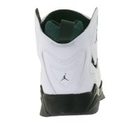 Sneakers NIKE JORDAN True Flight per bambini, scarpe da basket a metà altezza in vera pelle per bambine e bambini, 343795-133, bianche