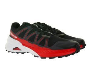 Scarpe da trail running Salomon Speedcross Peak M da uomo con suola Ortholite, drop 10 mm, 477901 30, nero/rosso
