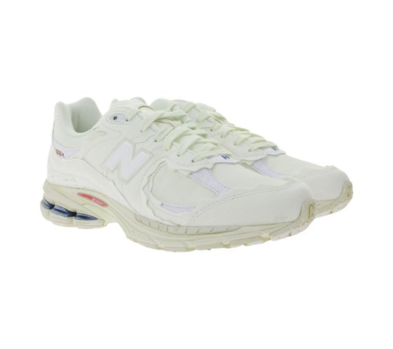 New Balance 2000R Sneakers in vera pelle, scarpe retrò da donna e da uomo con ammortizzazione ABZORB M2002RDC Ecru-Bianco