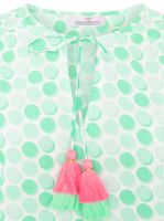 ZWILLINGSHERZ Pünktchen Damen Sommer-Bluse Tunika-Shirt mit Polka Dots 33215-69 Grün/Weiß/Pink ZWILLINGSHERZ Pünktchen Damen Sommer-Bluse Tunika-Shirt mit Polka Dots 33215-69 Grün/Weiß/Pink