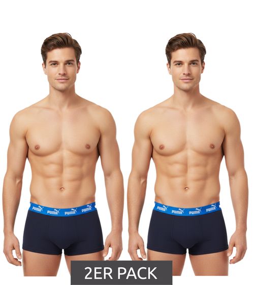 Pack de 2 calzoncillos bóxer básicos PUMA Everyday para hombre, de algodón, 701232894 009, azul