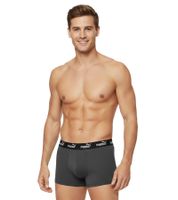 Pack de 2 calzoncillos bóxer básicos PUMA Everyday para hombre, de algodón, 701232894 004, gris/verde