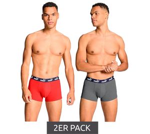 2-pack PUMA Everyday Basic Boxer Men's Boxer Shorts Cotton Underwear 701232894 003 Grey/Red