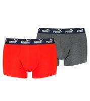 2-pack PUMA Everyday Basic Boxer Men's Boxer Shorts Cotton Underwear 701232894 003 Grey/Red 2-pack PUMA Everyday Basic Boxer Men's Boxer Shorts Cotton Underwear 701232894 003 Grey/Red