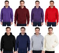 European League of Football Blank Men's Hoodie with Kangaroo Pocket, Cotton Pullover in Purple, Blue, Red, White, Gray, or Black European League of Football Blank Men's Hoodie with Kangaroo Pocket, Cotton Pullover in Purple, Blue, Red, White, Gray, or Black