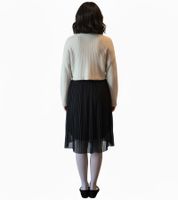 Falda plisada de mujer ZEGY, falda de verano sencilla, falda midi 1052 Negra Falda plisada de mujer ZEGY, falda de verano sencilla, falda midi 1052 Negra