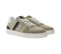 PME LEGEND Skytank Men's Low-Top Sneakers with Overlay Look, Lace-Up Casual Sneakers, PBO2303310-703 Beige