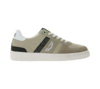 PME LEGEND Skytank Men's Low-Top Sneakers with Overlay Look, Lace-Up Casual Sneakers, PBO2303310-703 Beige