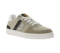 PME LEGEND Skytank Men's Low-Top Sneakers with Overlay Look, Lace-Up Casual Sneakers, PBO2303310-703 Beige