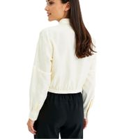 Women's Summer Blouse, Long-Sleeved Crepe Blouse, Plus Sizes, 920882 Beige