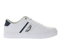 PME LEGEND Eclipse Low-Top Sneakers with Side Textile Overlays, Everyday Sneakers, Lace-Up Shoes, PBO2402280-526 White/Navy PME LEGEND Eclipse Low-Top Sneakers with Side Textile Overlays, Everyday Sneakers, Lace-Up Shoes, PBO2402280-526 White/Navy