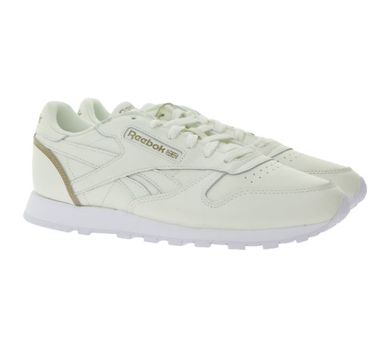 Sneaker Reebok in vera pelle stile retrò FY5024, bianche, da donna e da uomo