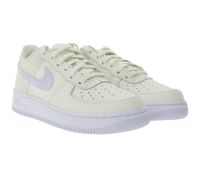 NIKE Air Force 1 GS Kids' Sneakers for Girls, Genuine Leather, Teenage Low-Top Sneakers, CT3839 110, Cream-White