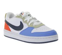 NIKE Court Borough Sneakers basse da bambino con suola rimovibile DV5456 124 Bianco/Blu/Rosso NIKE Court Borough Sneakers basse da bambino con suola rimovibile DV5456 124 Bianco/Blu/Rosso