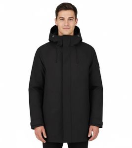 Blue LOOP Originals Virga Iso Long Jacket Herren Isolations-Jacke nachhaltige Winter-Jacke mit OrganoTex Industrial DWR-Imprägnierung M-VJL006-22-B001 Schwarz