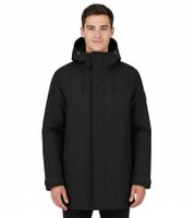 Blue LOOP Originals Virga Iso Long Jacket Men's Insulated Jacket Sustainable Winter Jacket with OrganoTex Industrial DWR Finish M-VJL006-22-B001 Black
