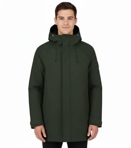 Blue LOOP Originals Virga Iso Long Jacket Herren Isolations-Jacke nachhaltige Winter-Jacke mit OrganoTex Industrial DWR-Imprägnierung M-VJL006-22-B330 Dunkel-Grün