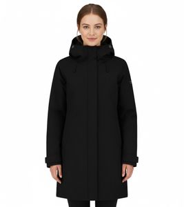 Blue LOOP Originals Virga Iso Parka da donna, giacca invernale isolante e sostenibile con finitura OrganoTex Industrial DWR W-PP006-22-B001 Nero