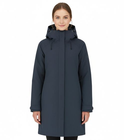 Blue LOOP Originals Virga Iso Parka da donna, giacca invernale isolante e sostenibile con finitura OrganoTex Industrial DWR W-PP006-22-B240 blu scuro