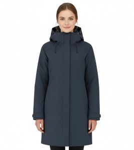 Blue LOOP Originals Virga Iso Parka da donna, giacca invernale isolante e sostenibile con finitura OrganoTex Industrial DWR W-PP006-22-B240 blu scuro