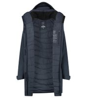 Parka isolante pour femme Blue LOOP Originals Virga Iso Parka, veste d'hiver durable avec traitement déperlant industriel OrganoTex W-PP006-22-B240, bleu foncé