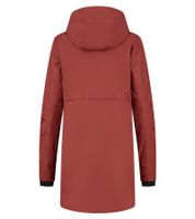 Blue LOOP Originals Virga Shell Parka Women's Coat, Sustainable Rain Jacket with DWR Finish W-VP006-22-B432 Dark Red