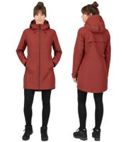 Blue LOOP Originals Virga Shell Parka Women's Coat, Sustainable Rain Jacket with DWR Finish W-VP006-22-B432 Dark Red